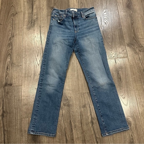 MNG by Mango Straight Leg Jeans Women's Size 6 High Waist Medium Wash Denim - Picture 2 of 15